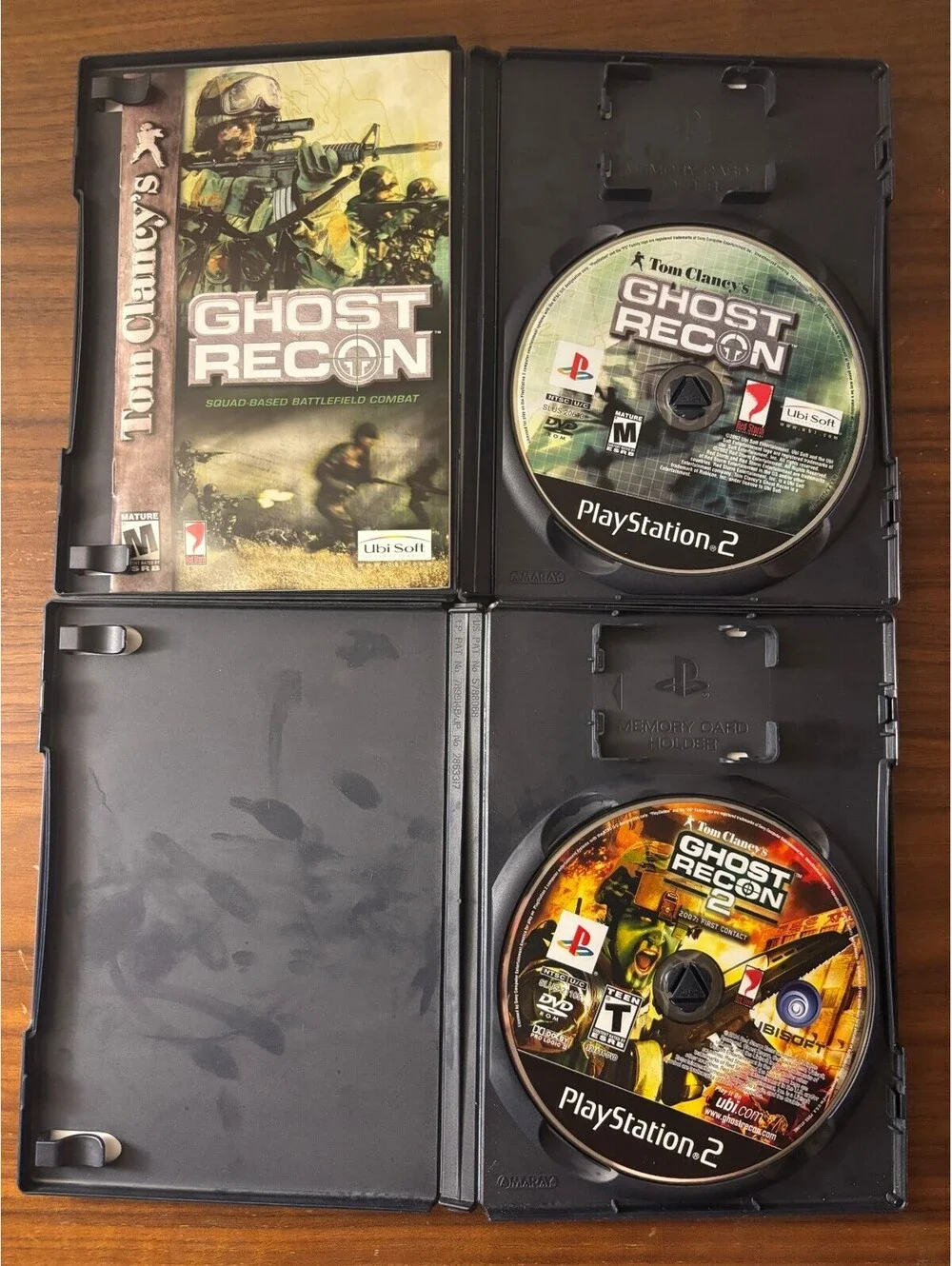 Ghost Recon 1, 2, Jungle Storm & Advanced Warfighter (Playstation 2) Bundle